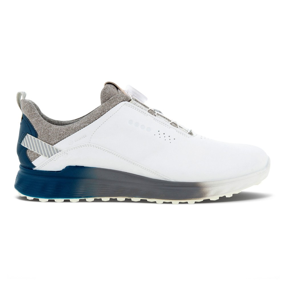 Zapatos De Golf Hombre - ECCO S-Three - Blancos - SUV728356